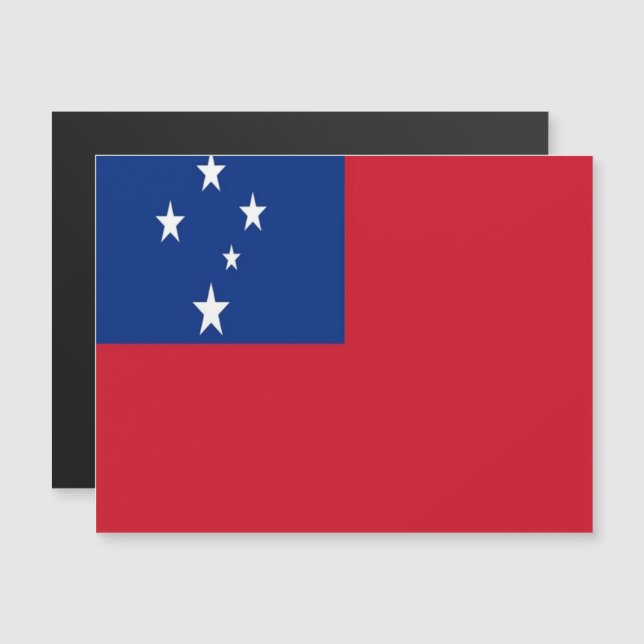 Samoa - Flagga - (Fram/baksida)