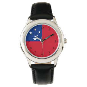 Samoa flagga armbandsur