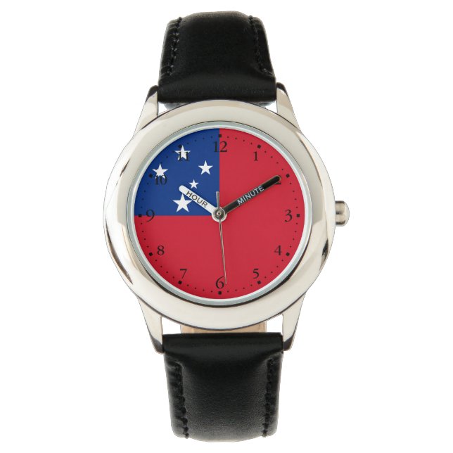 Samoa flagga armbandsur (Framsida)