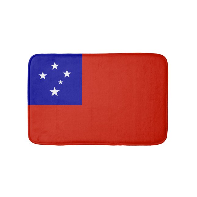 Samoa flagga badrumsmatta (Framsidan)