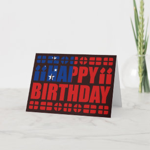 Samoa Flagga Birthday Card Kort