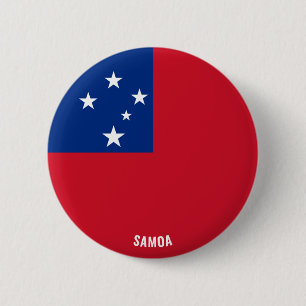 Samoa Flagga Charming Patriotic Knapp