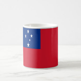 Samoa - Flagga - Kaffemugg