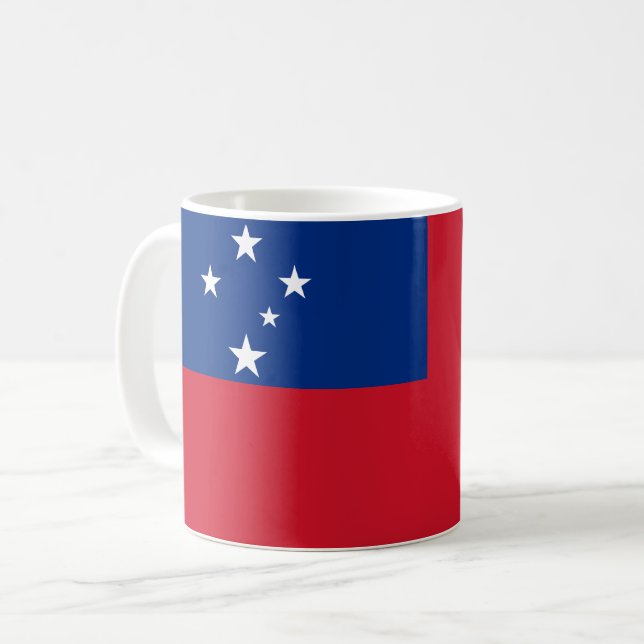 Samoa Flagga Kaffemugg (Framsida vänster)