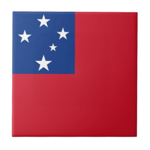 Samoa flagga kakelplatta