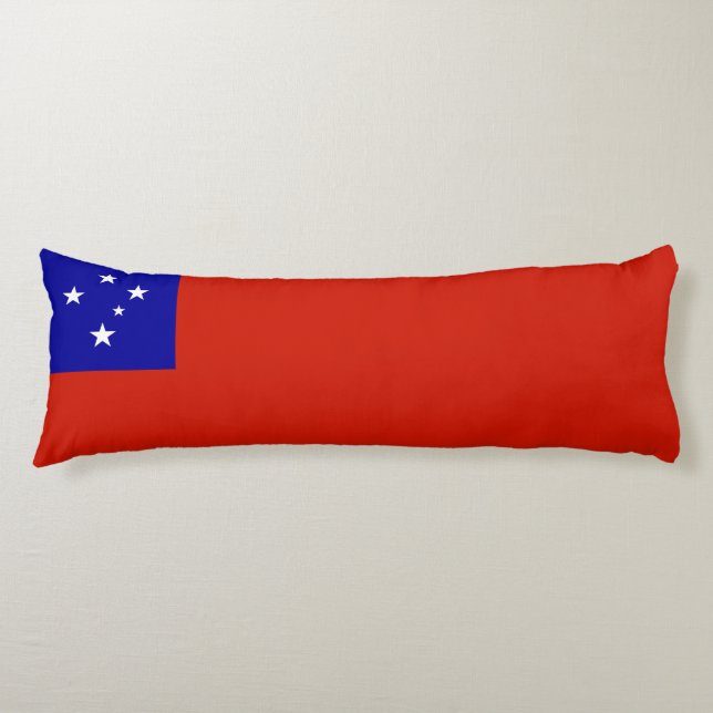 Samoa flagga kroppskudde (Framsidan)