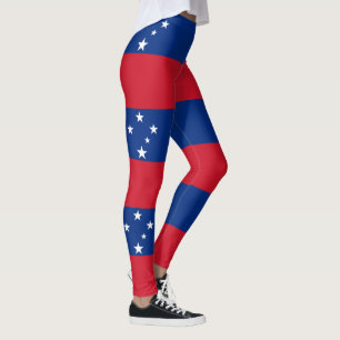 Samoa flagga leggings