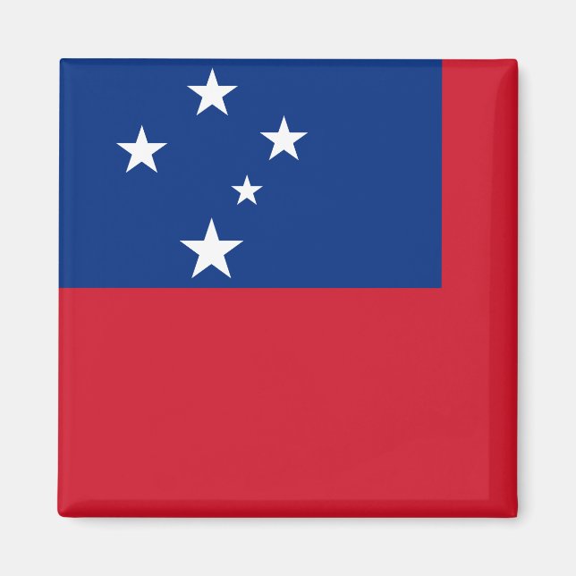 Samoa Flagga Magnet (Framsidan)