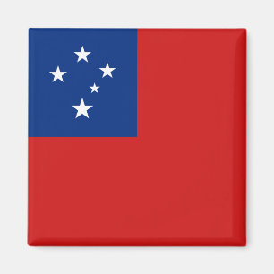 Samoa Flagga Magnet