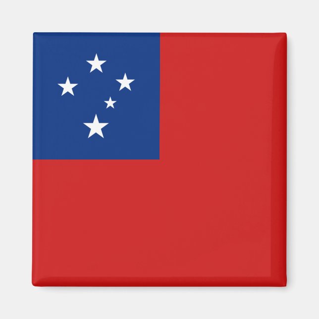 Samoa Flagga Magnet (Framsidan)