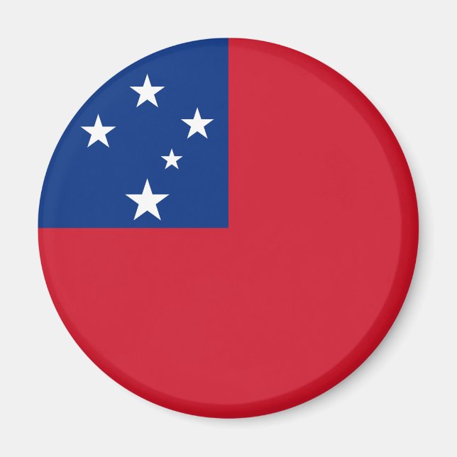 Samoa Flagga Magnet (Framsidan)