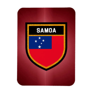 Samoa Flagga Magnet