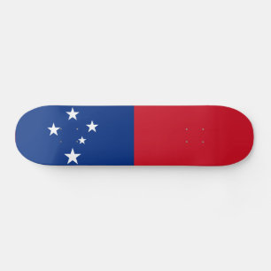 Samoa flagga mini skateboard bräda 18,5 cm
