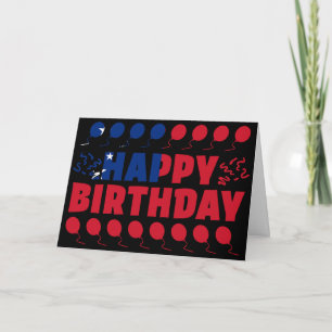 Samoa Flagga Patriotic Birthday Kort