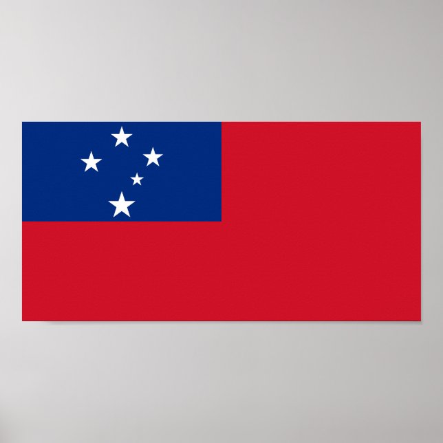 Samoa Flagga Poster (Framsidan)