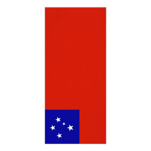 Samoa flagga reklamkort