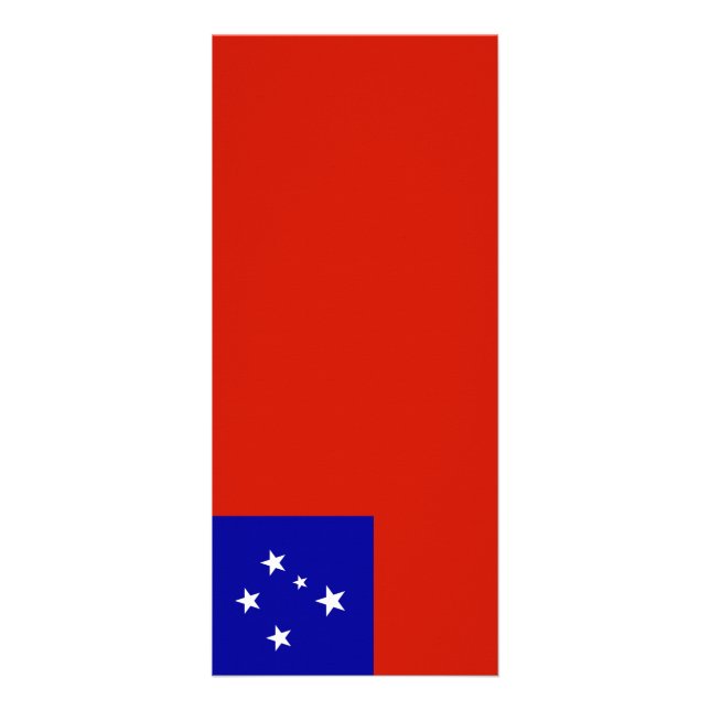 Samoa flagga reklamkort (Framsidan)