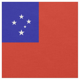 Samoa flagga tyg