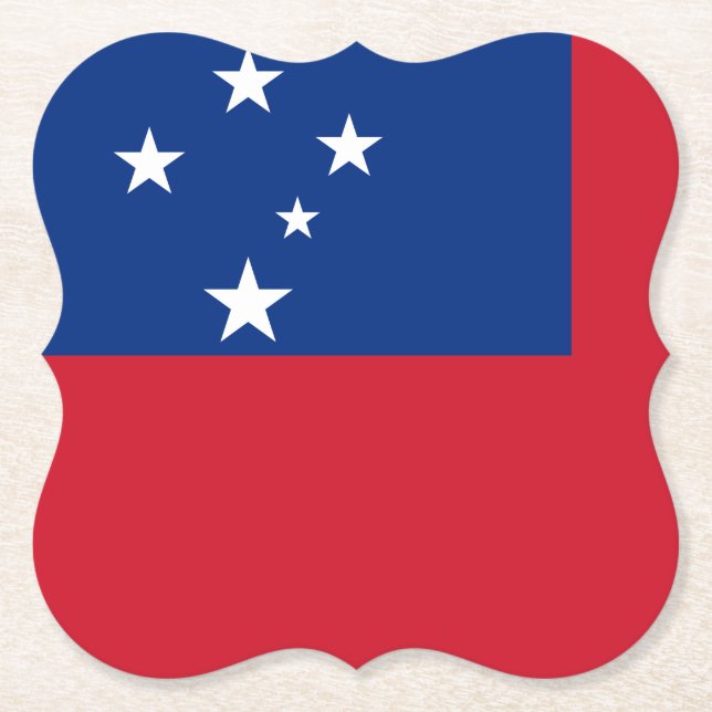 Samoa Flagga Underlägg Papper (Framsida)