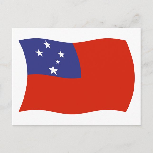 Samoa Flagga vykort (Framsida)