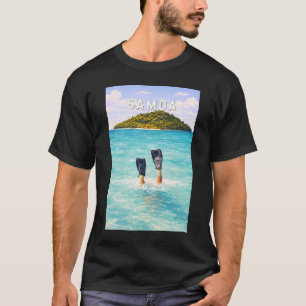 Samoa Illustration Resa Konst Vintage T Shirt