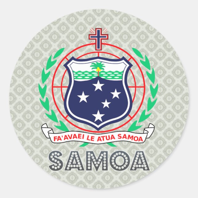 Samoa Jackar av Arm Runt Klistermärke (Framsida)