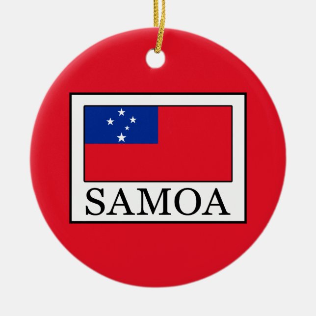 Samoa Julgransprydnad Keramik (Framsidan)