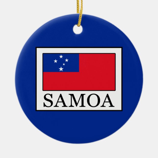 Samoa Julgransprydnad Keramik (Framsidan)