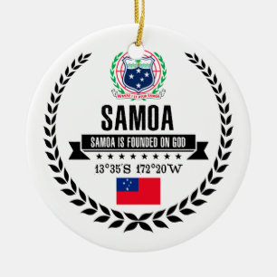 Samoa Julgransprydnad Keramik