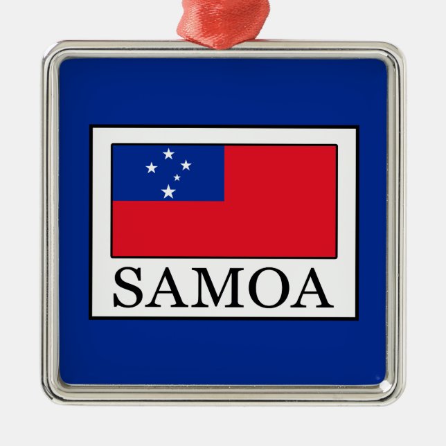 Samoa Julgransprydnad Metall (Framsidan)