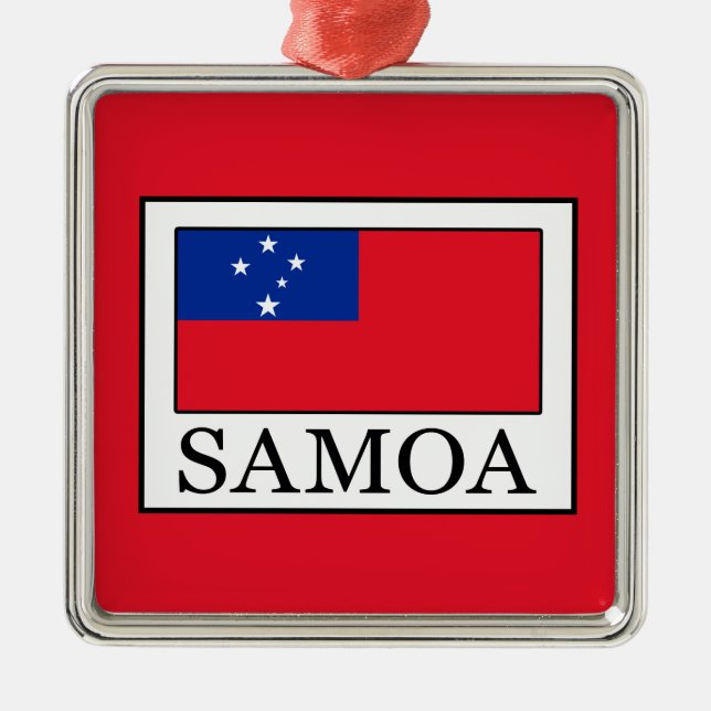 Samoa Julgransprydnad Metall (Framsidan)