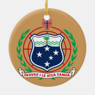 Samoa julprydnad julgransprydnad keramik
