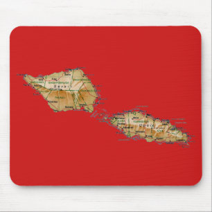 Samoa Karta Mousepad Musmatta