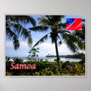 Samoa - Kusten - Panorama - Poster