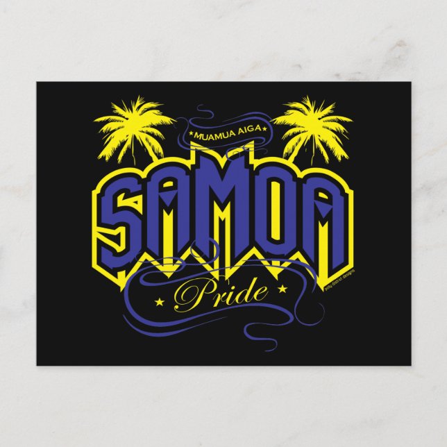 Samoa pride vykort (Framsida)