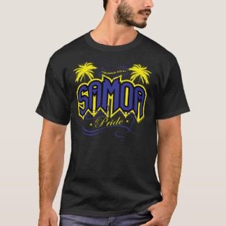 Samoa prideblått & Yellwo - T-tröja Tee Shirt