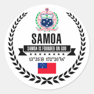 Samoa Runt Klistermärke