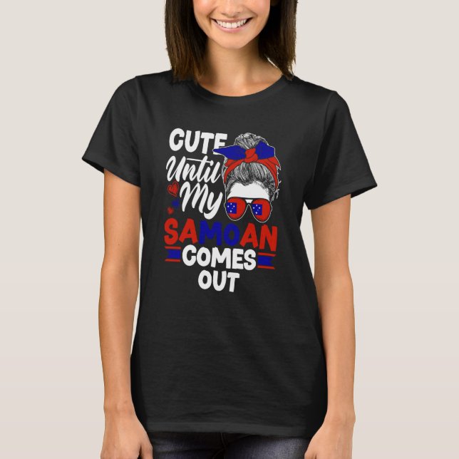 Samoa Samoan Samoa Flagga Cute Tills mitt samoan k T Shirt (Framsida)