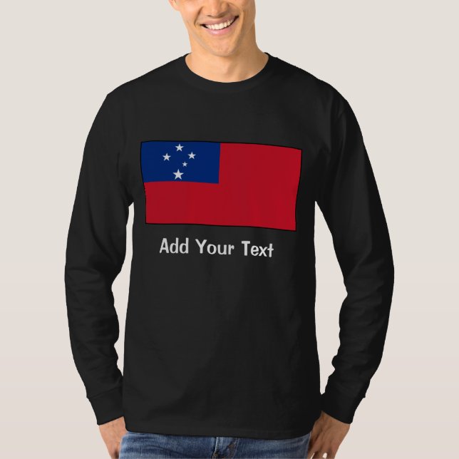 Samoa - samoansk flagga tröja (Framsida)