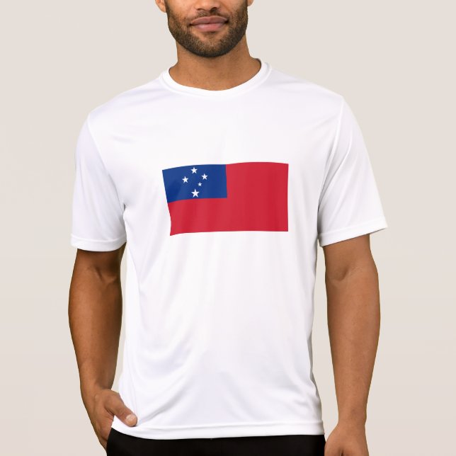 Samoaflagga T Shirt (Framsida)