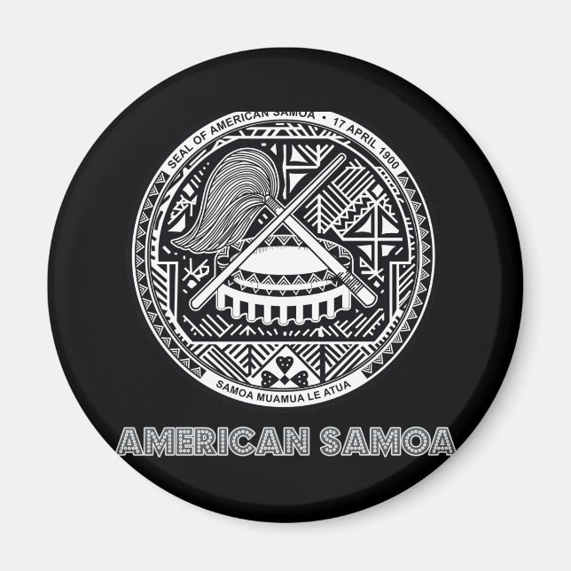 Samoan Emblem Magnet (Framsidan)