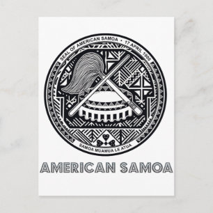 Samoan Emblem Vykort