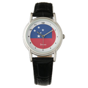 Samoan Flagga & Samoa trendig mode / designklocka Armbandsur
