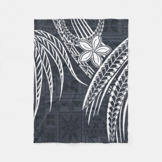 Samoan - Hawaii - Polynesisk gammal Tapa-design Fleecefilt