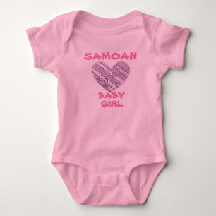 Samoan Infant Rosa Logotyp med stamdesign T-shirt