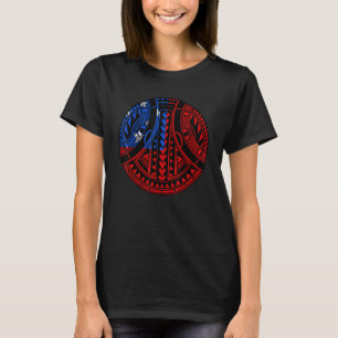 Samoan Pride Polynesian Warrior Tatau Samoa Flagga T Shirt