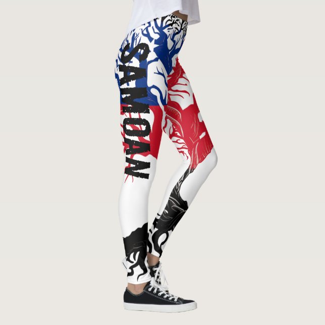 SAMOAN ROOTS Blk Leggings (Höger)