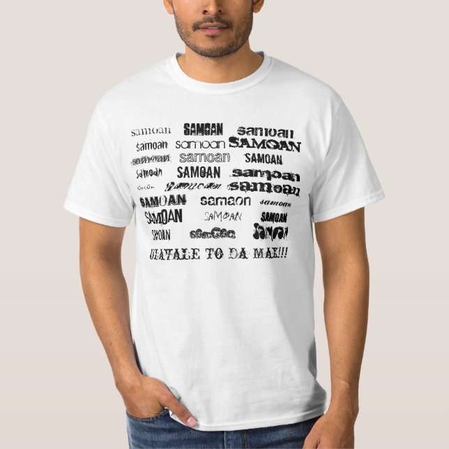 samoan samoan, samoan, samoan, samoan, samoan,… t-shirt (Framsida)