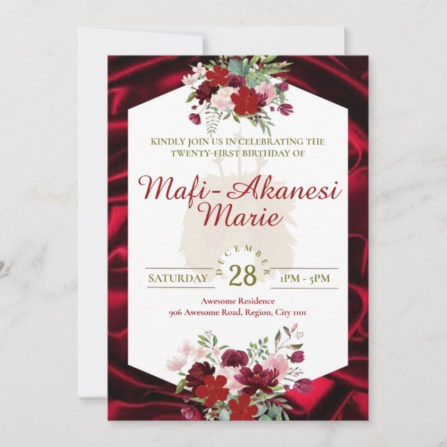 Samoan Tuiga 21:a inbjudan (Framsida)