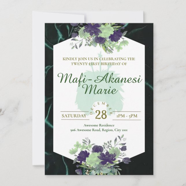 Samoan Tuiga 21:a inbjudan (Framsida)